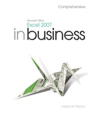 Microsoft Office Excel 2007 in Business Paperback Joseph J. Manzo