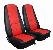 For Chevy Corvette C3 1970-1978 S.leather Seat Covers With No Shoulder Harnesess