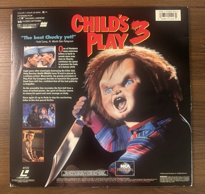 Child's Play 3 Laserdisc Chucky 1992 Horror Movie