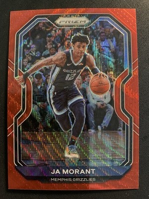 2020-21 Panini Prizm - Ruby Wave Prizm #115 - Ja Morant