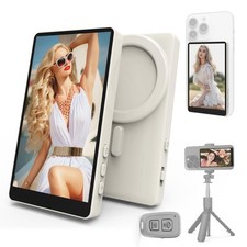 Magnetic Selfie Monitor Screen for iPhone Android, 4K Wireless Vlog Screen ...