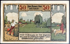 50 Pfennig Frose (Anhalt) 1921 Serial Note Emergency Money Voucher #15.09.a3.22*