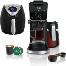 Ninja DualBrew Pro Specialty Coffee Maker + Bonus Deco Chef Air Fryer Bundle