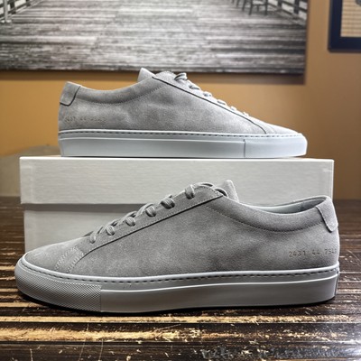NEW COMMON PROJECTS ACHILLES ORIGINAL LOW Grey Leather 44 EU