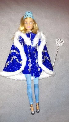 Barbie Mattel Puppe Weihnachten + Kleidung Königin Winter Happy Holiday P298