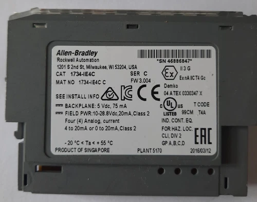 Allen-Bradley 1734-IE4C 4-Channel High Density Current PLC Input Module