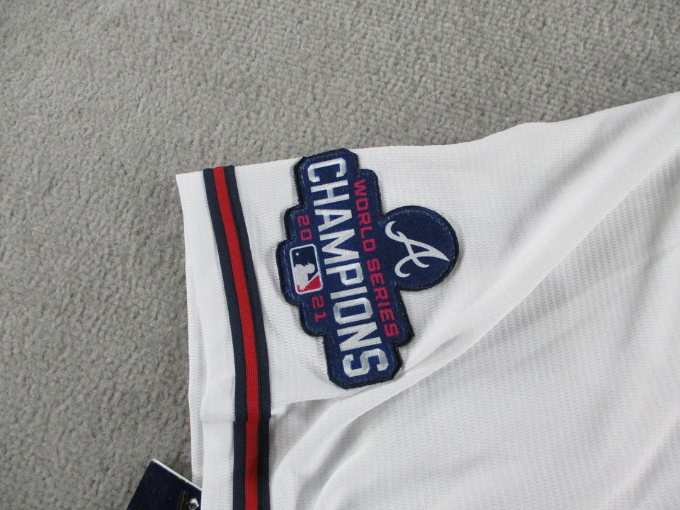 Camiseta deportiva de los Atlanta Braves para hombre grande MLB béisbol Nike Freddie Freeman Serie Mundial Foto 4 de 4