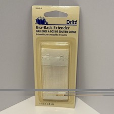 Dritz White 2-hook Bra-back Extender 1.5 Inches Adds Up To 2 Inches Of Width