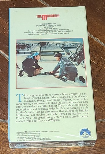 The Mountain (VHS, 1988, Paramount) Spencer Tracy/Robert Wagner/Claire Trevor! - Picture 2 of 2