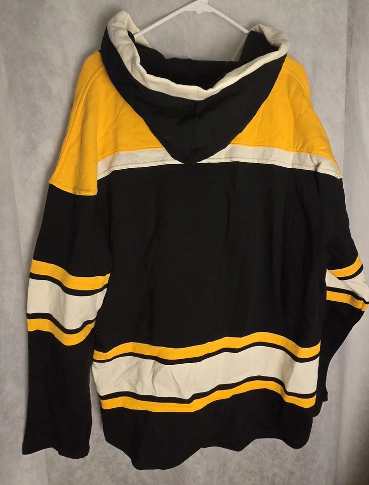 BOSTON BRUINS '47 Hockey Superior Lacer Jersey Sweatshirt Hoodie Men's XL New - Image 3 of 4