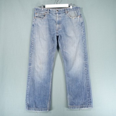 Vintage Levis 505 Jeans Herren W38 L34 Blau Regular 80er Western Hose Distressed