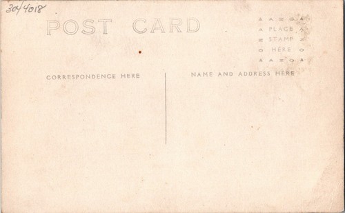 Antike RPPC Postkarte früher Doppeldecker Luftfahrt Flieger JO5 - Bild 2 von 2