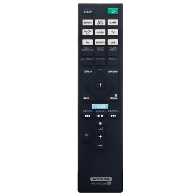 RMT-AA231U Replace Remote for Sony Home Theater AV Receiver STR-DH770 STRDH770