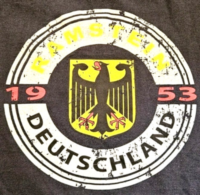 Rammstein Germany Deutschland Band T-Shirt Heavy Metal Size Large Du Hast