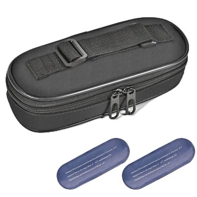 Estuche para Insulina con 2 Paquetes de Hielo - Bolsa Médica Enfriadora Diabetes