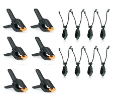 LINCO Studio Backdrop Muslin Spring Clamps Backgrounds Clip Holder 6+8 Pack