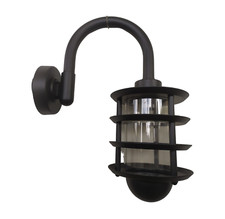 Lanterna Da Esterno Lampada da Giardino Grande 50x38cm Nero