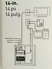 Legrand 364902-01-V1, 14-Inch Series, Structured Media Enclosure 