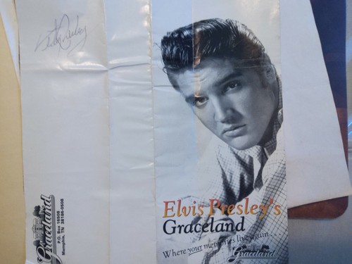 Autograph by Vester Presley on Graceland Brochure | eBay