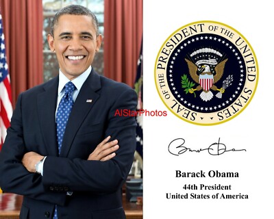 President Barack Obama Presidential Seal 8 x 10 Photo Photograph Picture d