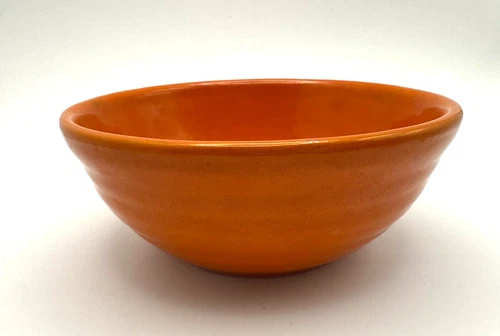 RARE - Vintage Bauer Pottery Orange 5" Cereal Bowl Ring - EXCELLENT CONDITION