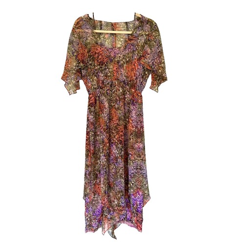 farm rio maritime magic linen blend sleeveless maxi dress Farm Rio Women's Maritime Magic Linen Blend Maxi Sleeveless Dress XL New