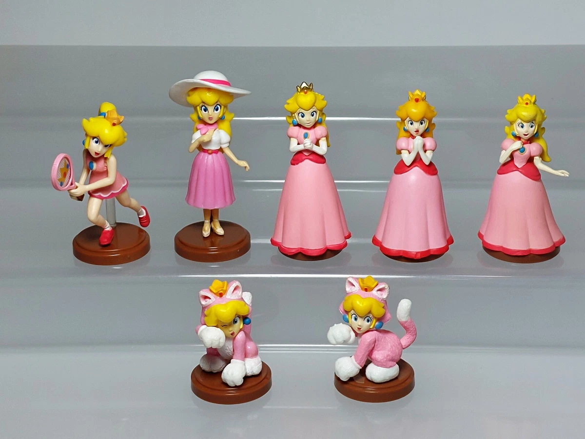 Choco Egg Super Mario Princess Peach Hime Cat Figure Set Furuta