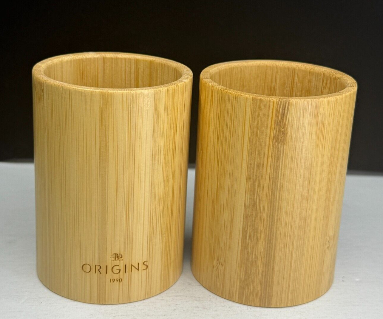 Origins Cup Natural Pure Bamboo / Wooden (LOT OF 2)  NEW HOLIDAY SALE