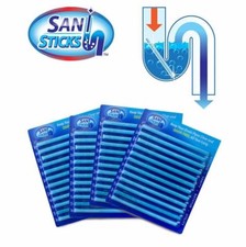 New Sani Sticks Drain Cleaner Odour Remover Kitchen Bath Tub Sink Clean dirt
