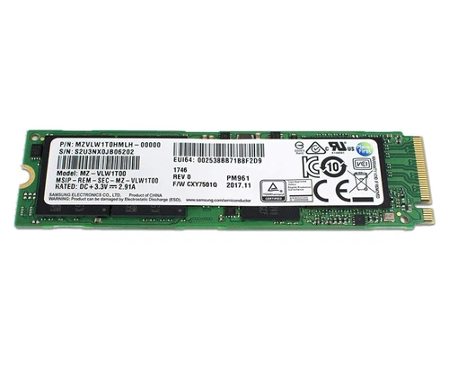 Samsung PM961 SSD 128GB PCIe M.2 Gen3 x4 2280 NVMe V-NAND Solid State Drive