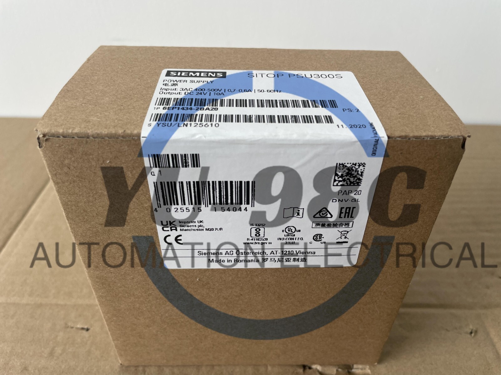 Siemens Simatic S7 SITOP PSU300S,6EP1434-2BA20,6EP1 434-2BA20