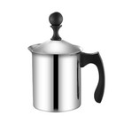 400/800ml Manual Milk Frother, Stainless Steel Hand Pump Manual Milk Frothers
