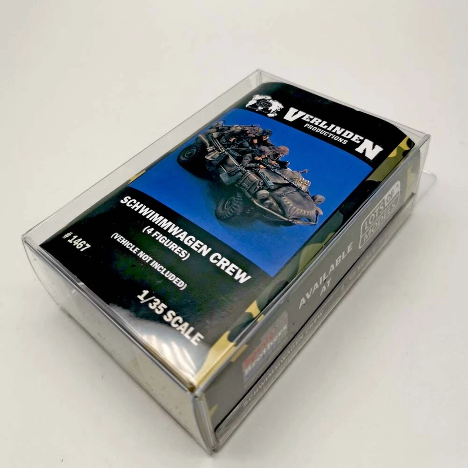 1/35 WWII Schwimmwagen Crew (4 Figures Kit/Set,no include Car) VERLINDEN #1467 - Image 2 of 2