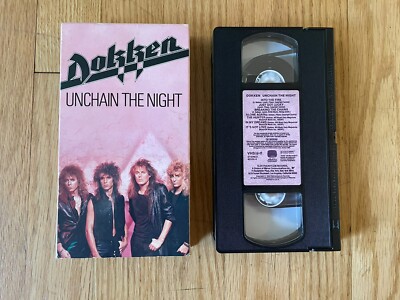 Unchain the Night by Dokken (VHS, Elektra (Label)) Tested 1986 Rare