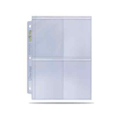 1-100x Ultra Pro 4-Pocket Secure Platinum Page Toploaders & Pokemon Booster NEU