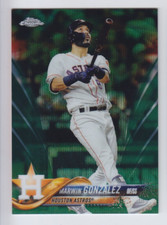 2018 TOPPS CHROME MARWIN GONZALEZ /99 GREEN WAVE REFRACTOR PARALLEL #38 Astros
