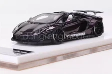 FW 1:64 Purple Aventador LP700 Convertible LBWK Sport Model Diecast Resin Car