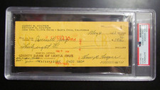 Harry Hooper Hand Signed Check PSA Encapsulated