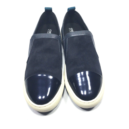GEOX Halbschuhe Damen Schwarz Lackleder Plateau Slipper Respir Italienisch 5,5 - Bild 3 von 6
