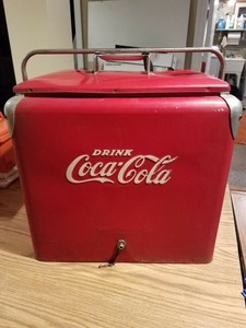 1950 coca cola cooler