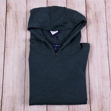 New PETER MILLAR Crown Crafted Excursionist Flex Popover Hoodie Wool Blend XL