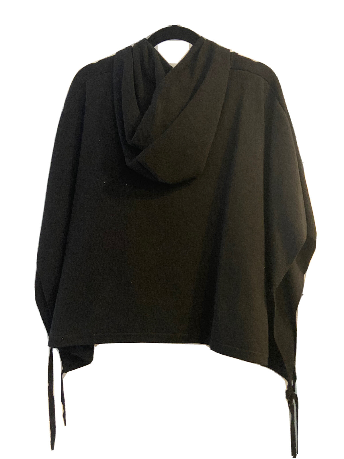 New No Tags, lululemon knit Hooded poncho In black image 2
