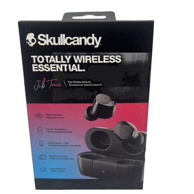  Skullcandy Jib True Wireless In-Ear Ohrhörer   Kopfhörer   True Black  Neu  