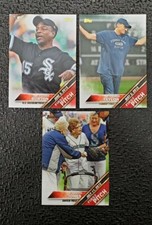 2016 Topps baseball First Pitch 3 card lot