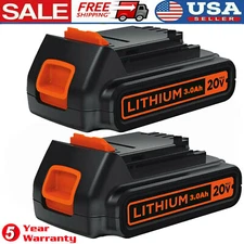 2Pack For BLACK+DECKER LBXR20 20Volt MAX Li-Ion Battery LB20 LBXR2020 LBXR20-OPE