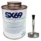 Vinyl Cement Sx69 Clear Glue With Brush 8 oz Waterproof Airtight Pvc Sealant
