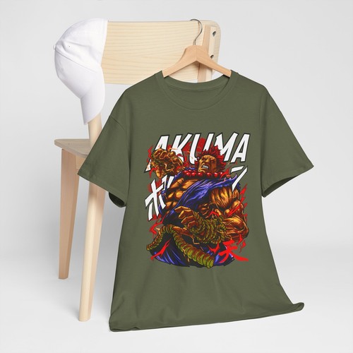 Akuma Gouki T-shirt Karate Street Fighter Video Games Fighting shirt Graphic Tee - Picture 8 of 12