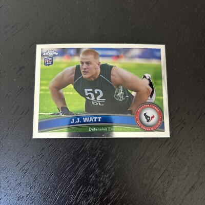 2011 Topps Chrome JJ Watt #104 Rookie RC SURFACE SCRATCHES