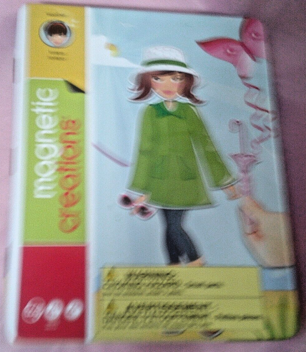 3 Magnetic Paper Dolls 37 clothes & accessories. in metal 3 Magnetic Paper Dolls 37 clothes & accessories. in metal
