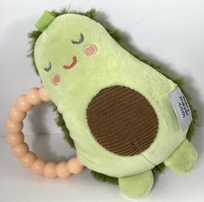 Mary Meyer YUMMY AVOCADO Rattle Soft Plush Stuffed Baby Toy 5.5  Teether